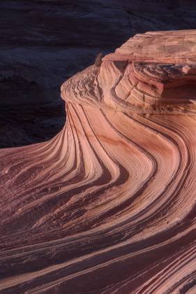 Late light on The Second Wave The Second Wave in Coyote Buttes North, Arizona