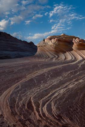 Very Late light at The Second Wave The Second Wave in Coyote Buttes North, Arizona