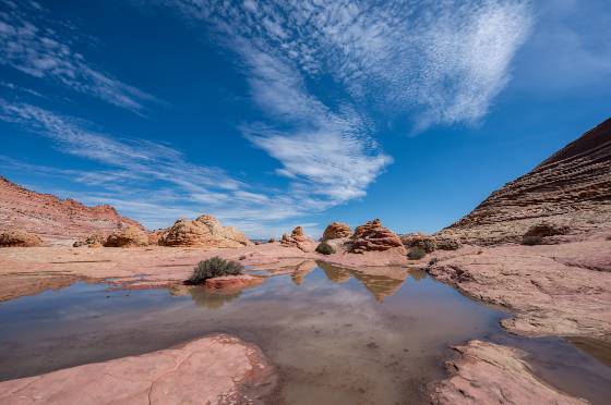 Water Pools 3 Water Pools south of The Wave in Coyote Buttes North, Arizona