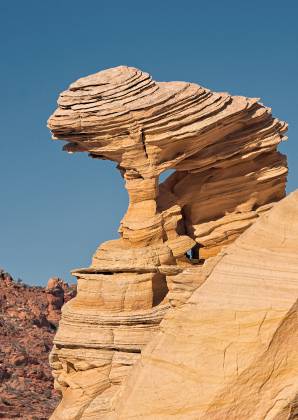 Hourglass Arch Hourglass Arch on Top Rock in Coyote Buttes North, Arizona