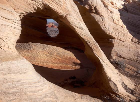 Classic Melody Closeup Melody Arch on Top Rock in Coyote Buttes North, Arizona