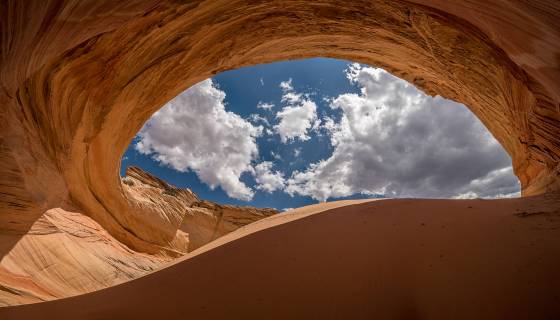 Behind the Sand Dune The Alcove in Coyote Buttes North, Arizona