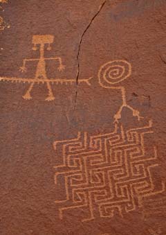 Maze petroglyph near Coyote Buttes North