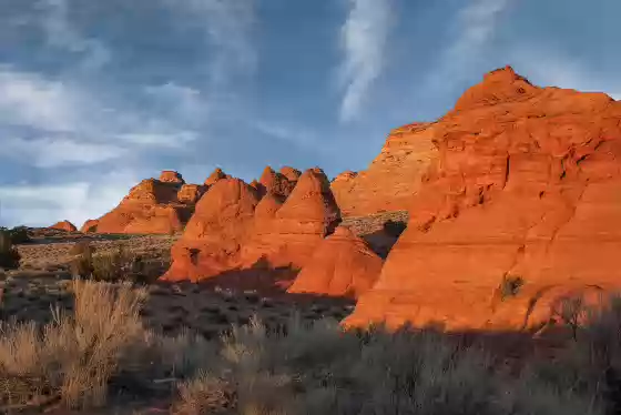 Pawhole Buttes at Sunset Sunset in the Pawhole area of Coyote Buttes South