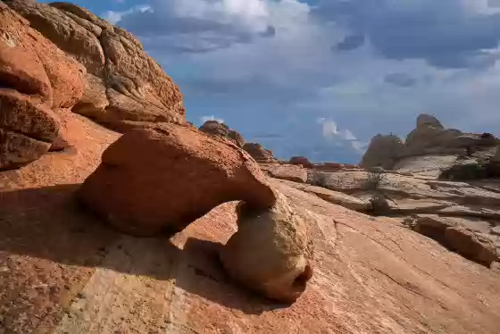 The Hanging Head in Coyote Buttes South Hanging Head rock formation in Coyote Buttes South, Arizona