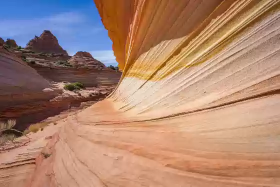 Yellow Striped Rock in Coyote Buttes South Yellow Stripe area of Coyote Buttes South in Arizona