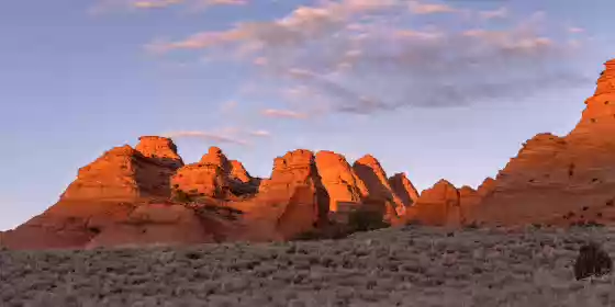 Last Light on the Pawhole Buttes Sunset in the Pawhole area of Coyote Buttes South