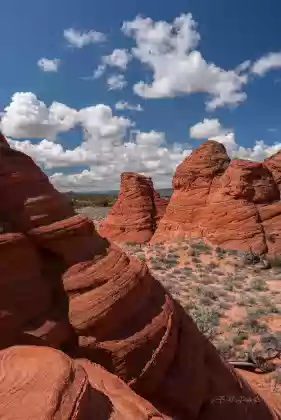 Pawhole 2 Teepees in the Pawhole area of Coyote Buttes South, Arizona
