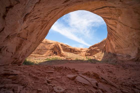 Broken Bow Arch seen from Alcove Broken Bow Arch seen from Alcove