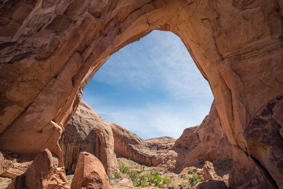 Looking Southwest through Broken Bow Arch Looking Southwest through Broken Bow Arch