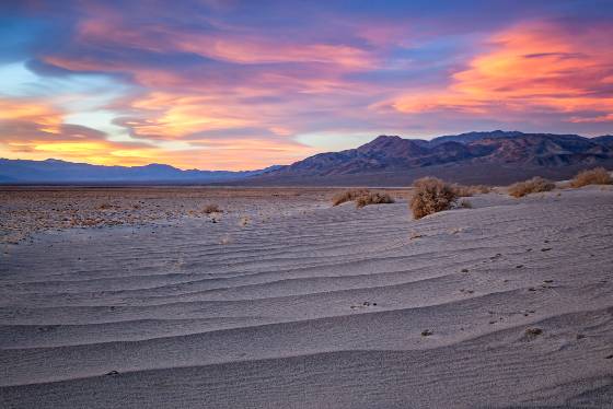 Blue Hour at Eureka Dunes Eureka Dunes in in Death Valley National Park, California