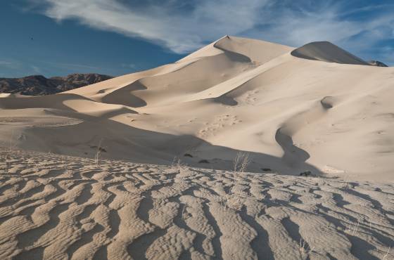 Main Dune viewed fron SW Eureka Dunes in in Death Valley National Park, California