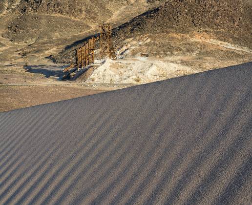 Ibex Dunes and Talc Mine 2 Ibex Dunes and Talc Mine Perspective Blend in Death Valley National Park