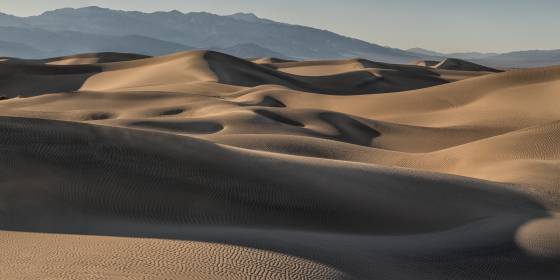 Mesquite Dunes Panorama Mesquite Dunes in Death Valley National Park, California