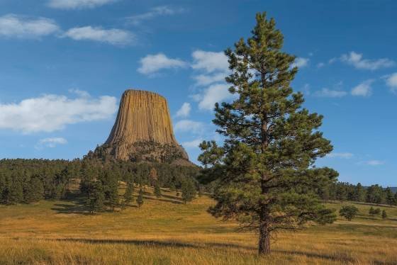 Devils Tower late afternoon Devils Tower seen fromm the Joyner Ridge trailhead late afternoon