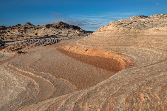 S Curve 2 Sandstone pattern on West Clark Bench in Utah