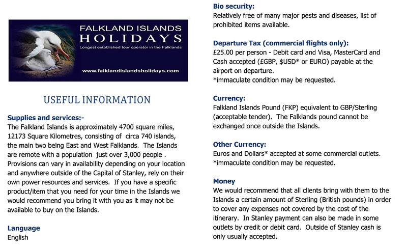 Useful Information about the Falkland Islands