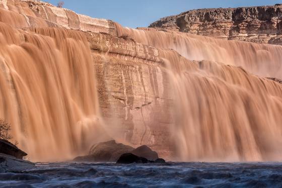 The Bottom of Grand Falls 2 Grand Falls in the Navajo Nation, Arizona