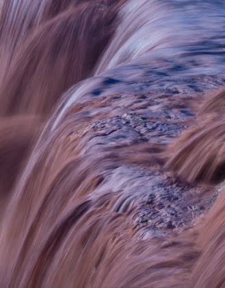Close Up of Grand Falls Grand Falls, aka Chocolate Falls, in the Navajo Nation, Arizona