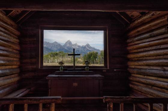 Chapel of the Transfiguration Altar Altar at the Chapel of the Transfiguration, Grand Teton National Park, Wyoming