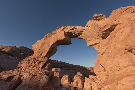 90 minutes after sunrise Arsenic Arch near Hanksville, Utah