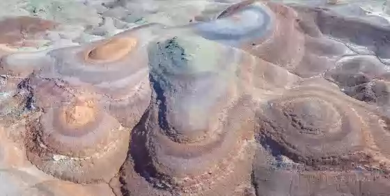 Cow Dung Road Badlands 2 Colorful badlands near Cow Dung Road in Utah.