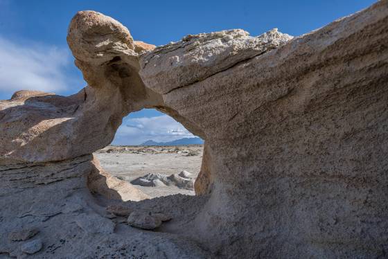 Henry Mountains Framed Eroded Rocks near the Factory Buttes Coal Mine