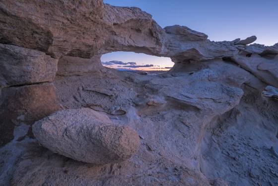 Largest Arch Eroded Rocks near the Factory Buttes Coal Mine