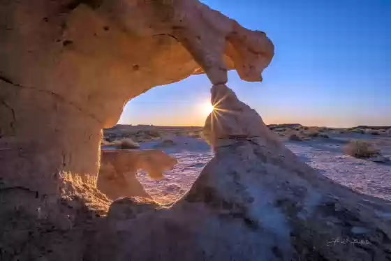 Sunburst 2 Eroded Rocks near the Factory Butte Coal Mine