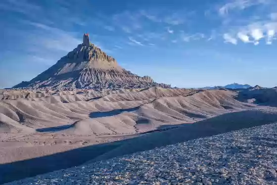 Factory Butte Badlands 2 The badlands north of Factory Butte in Utah