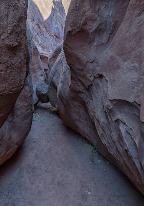 Leprechaun 1 Inscription Chamber in Leprechaun Slot Canyon near Hanksville, Utah