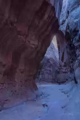 Leprechaun 2 Inscription Chamber in Leprechaun Slot Canyon near Hanksville, Utah