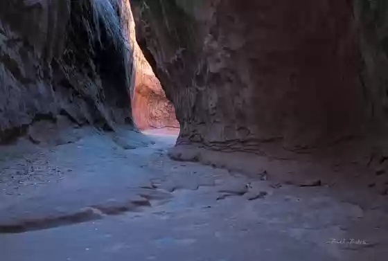 Leprechaun 3 Inscription Chamber in Leprechaun Slot Canyon near Hanksville, Utah