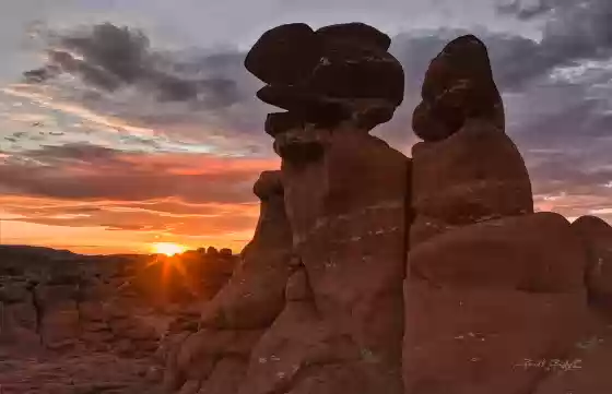 Little Egypt Sunrise Little Egypt Geological Area near Hanksville, Utah