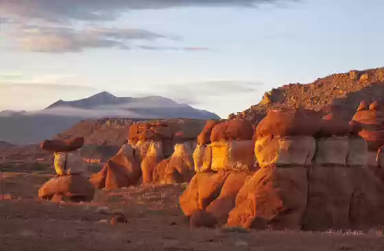 Little Egypt at dawn Little Egypt Geological Area near Hanksville, Utah