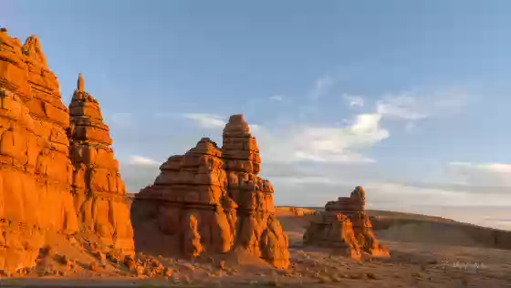 Kathline Rock Sunset Kathline Rock near Hanksville Utah. Kathline is difficult to photograph because of the road next to it.