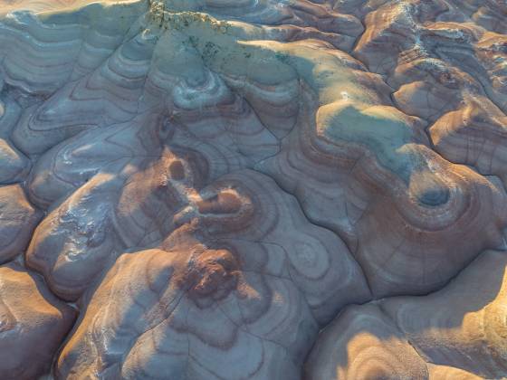 Painted Hills 5 Aerial shot of the Painted Hills near Hanksville, Utah