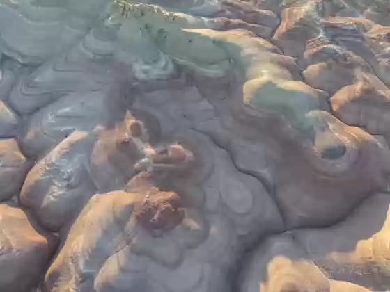 Painted Hills 5 Aerial shot of the Painted Hills near Hanksville, Utah