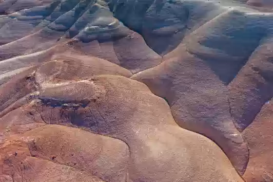Painted Hills 9 Aerial shot of the Painted Hills near Hanksville, Utah