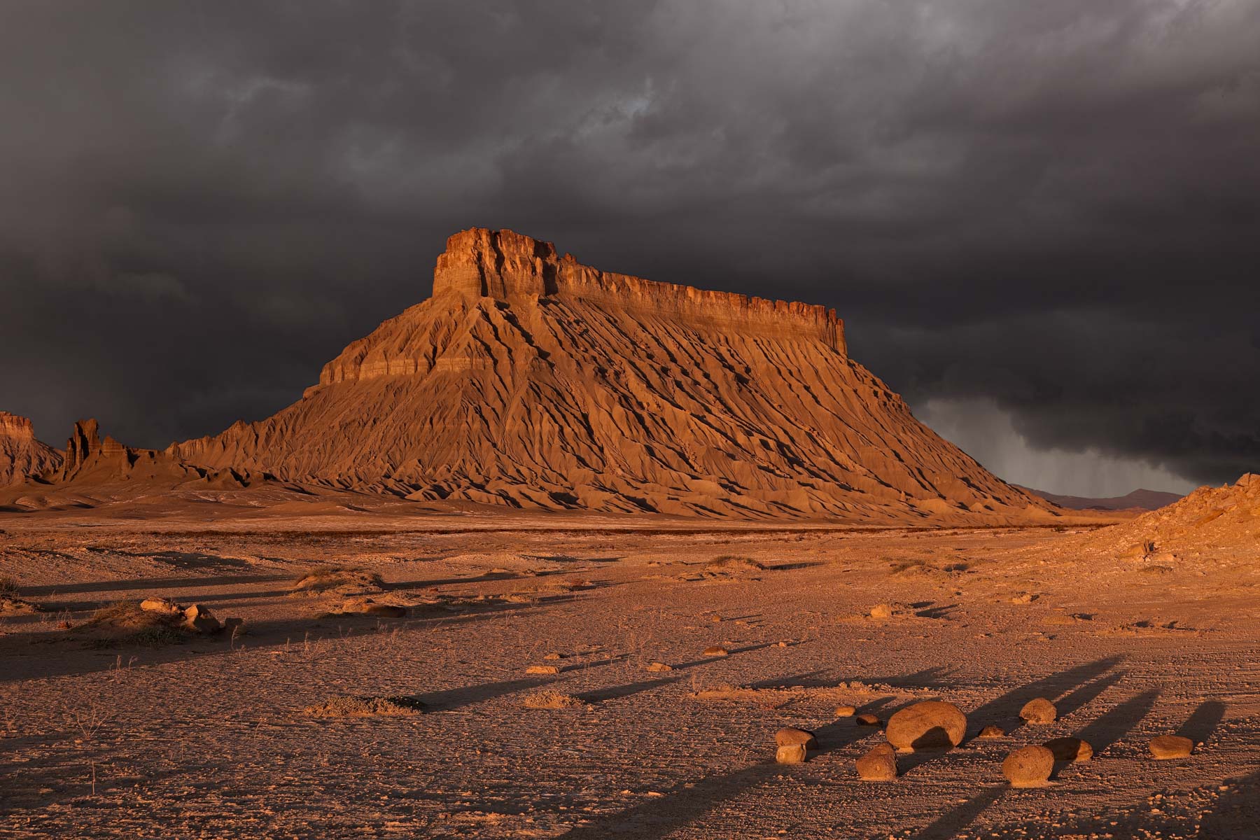 Factory Butte at Sunrise, Hanksville, Utah 