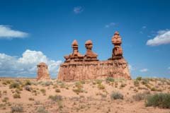 The Three Sisters at Goblin Valley State Park, Utah