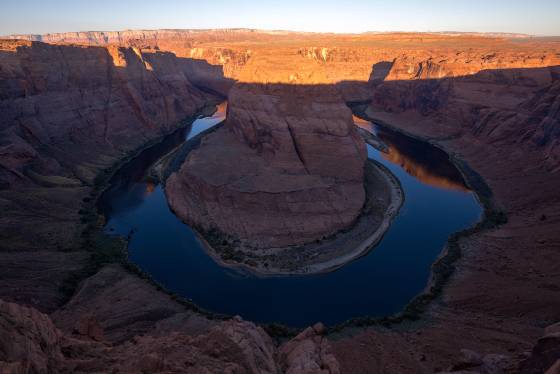 Horseshoe Bend at Dawn The Colorado River at dawn viewed from Horseshoe Bend near Page, Arizona