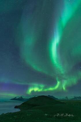 Jokulsarlon Aurora 5 Aurora over the Jokulsarlon Glacial Lagoon in Iceland