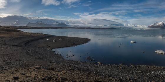 Jokulsarlon Winter Panorama 2 Winter at the Jokulsarlon Glacial Lagoon in Iceland