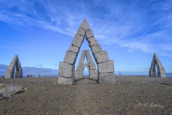 Arctic Henge 4 Arctic Henge in Northern Iceland.