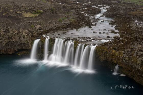 Thjofafoss 3 Þjófafoss is situated on the Þjórsá River, which is one of the longest rivers in Iceland. The waterfall is found in the Þjórsárdalur valley, northeast of Mount...