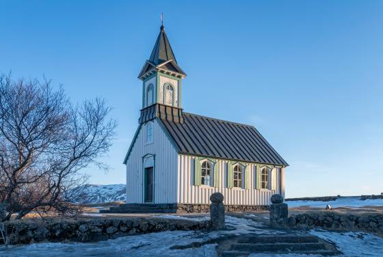 Thingvellir Church 1 Thingvellir Church in Iceland