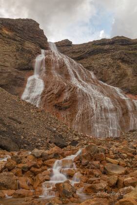 Raudufossar No 4 Raudufossar (Red Falls) at Landmannalaugar in Iceland's southern Highlands