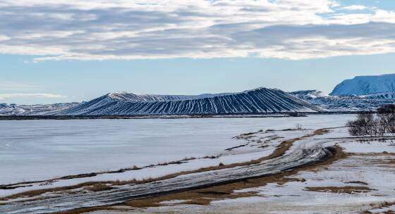 Hverfjall Crater Hverfjall Crater in northeast Iceland