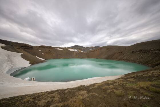 Viti Crater 1 View of Viti Crater in Northeast Iceland.